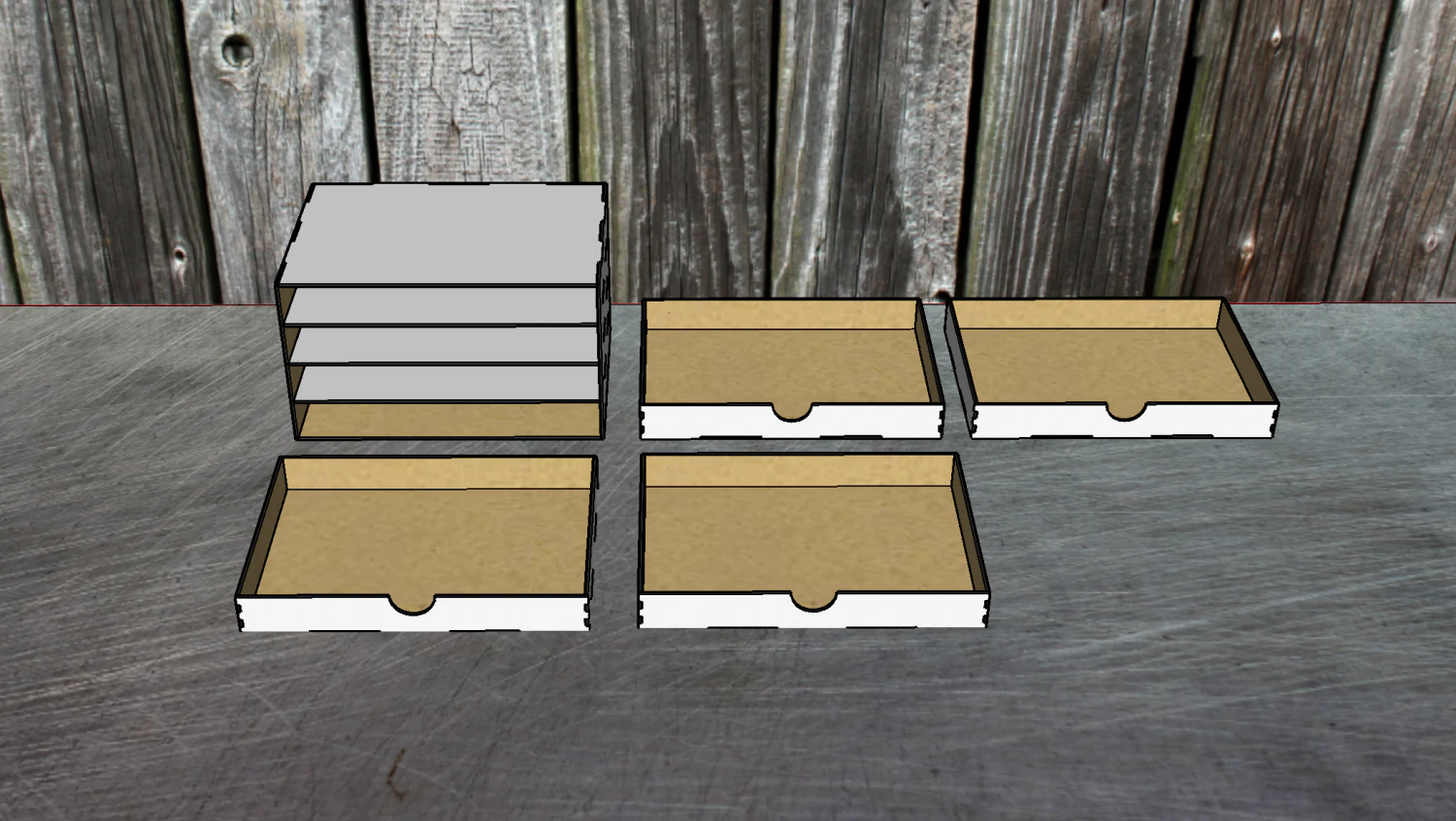 Desktop organizer for storing A4 documents 3D Model .c4d .max .obj .3ds .fbx .stl .blend