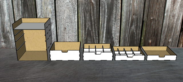Desktop organizer for storing modelism tools 3D 모델 .c4d .max .obj .3ds .fbx .stl .blend 