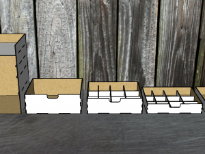 Desktop organizer for storing modelism tools Modèle 3D