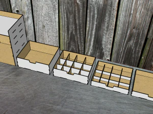 Desktop organizer for storing modelism tools 3D Model