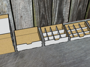 Desktop organizer for storing modelism tools 3D 모델