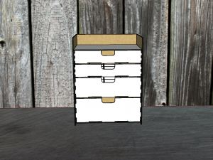 Desktop organizer for storing modelism tools 3D 모델