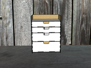Desktop organizer for storing modelism tools 3D Model