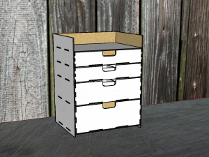 Desktop organizer for storing modelism tools 3D Model