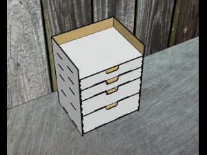 Desktop organizer for storing modelism tools 3D Model