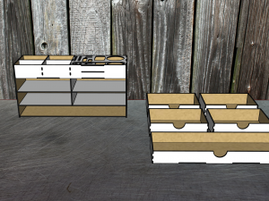 Desktop organizer for hand tools 1 Modèle 3D