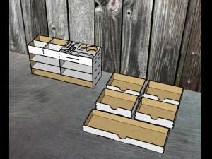Desktop organizer for hand tools 1 3D Model