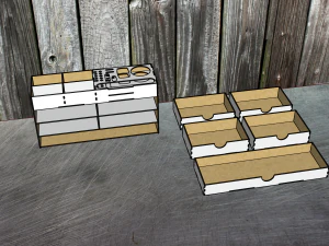 Desktop organizer for hand tools 1 3D Model