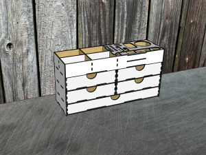 Desktop organizer for hand tools 1 3D Model