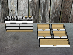 Desktop organizer for hand tools version 2 Modèle 3D