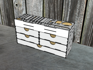 Desktop organizer for hand tools version 2 Model 3D