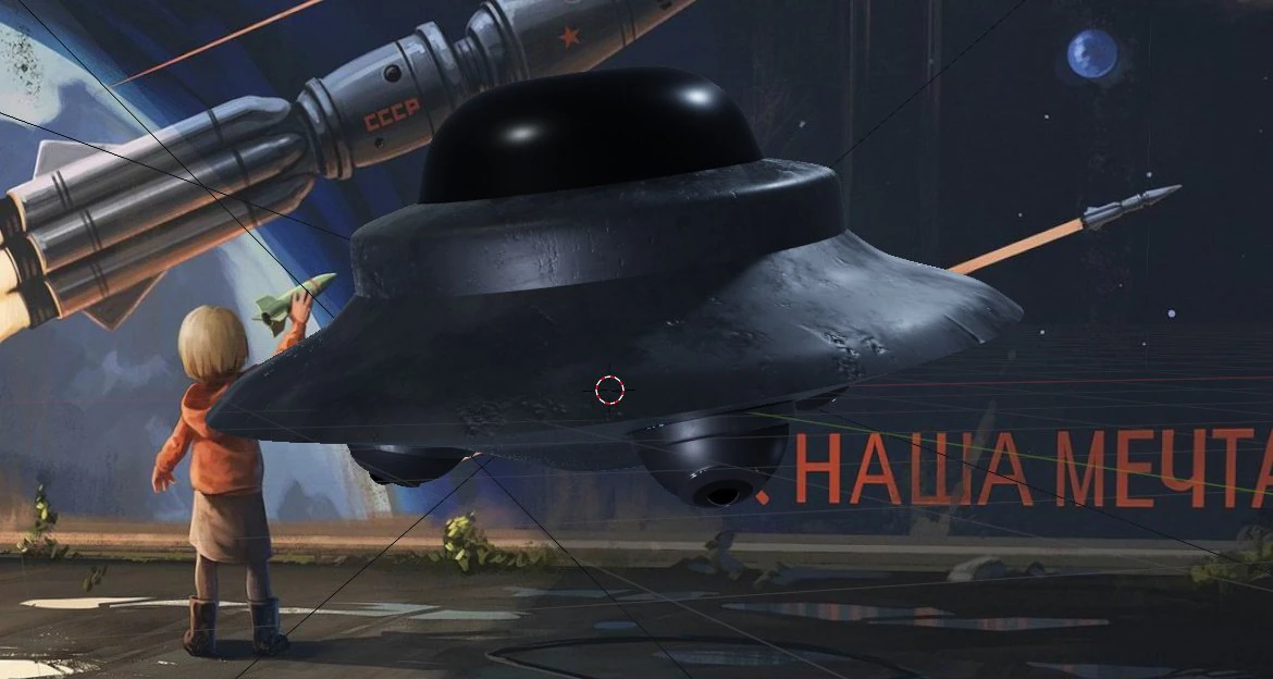 UFO scout 3D Model .c4d .max .obj .3ds .fbx .stl .blend 