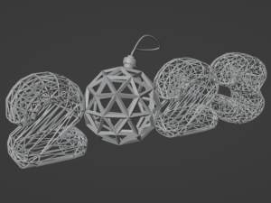 New Years numbers 2023 Modelo 3D