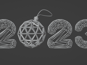 New Years numbers 2023 Modelo 3D