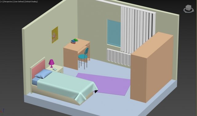 Room model Modèle 3D .c4d .max .obj .3ds .fbx .stl .blend