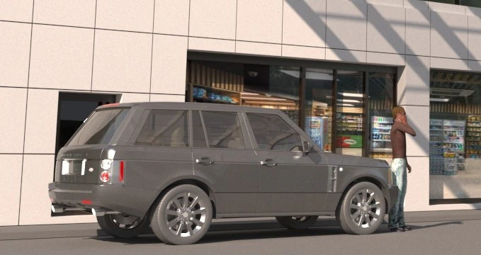 RANGE ROVER 3D Model .c4d .max .obj .3ds .fbx .stl .blend 