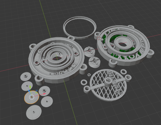 Double-Button Carbon Microphone Works Hula-Cow Style 3D Принт Модель .c4d .max .obj .3ds .fbx .stl .blend 
