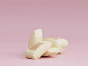 Stylized Cartoon Sack of Flour Low-poly 3Dモデル