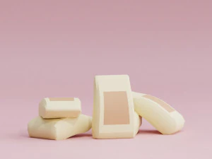 Stylized Cartoon Sack of Flour Low-poly 3D Model