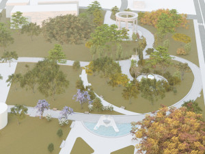 Park Morshin city Model 3D
