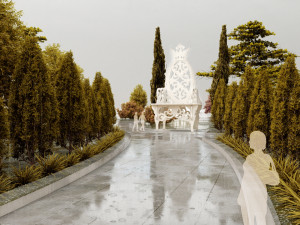 Park Morshin city Model 3D