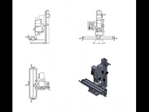 Milling machine 3D Model