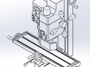 Milling machine 3D Model