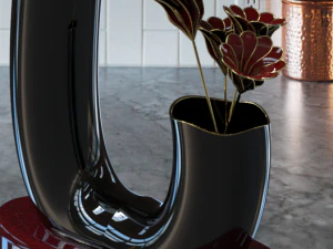 VASE AND FLOWERS 3D Model