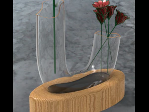 VASE AND FLOWERS 3D Model