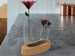 VASE AND FLOWERS 3D Model