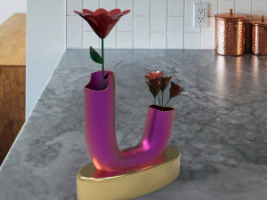 VASE AND FLOWERS 3D Model