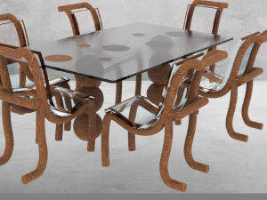 Dinner table 3D Model