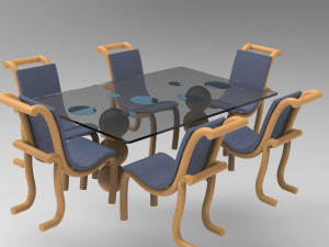 Dinner table 3D Model