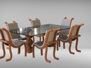 Dinner table 3D Model