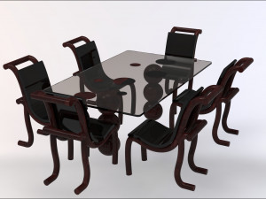 Dinner table 3D Model