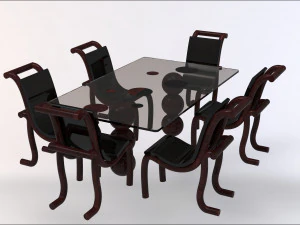 Dinner table 3D Model