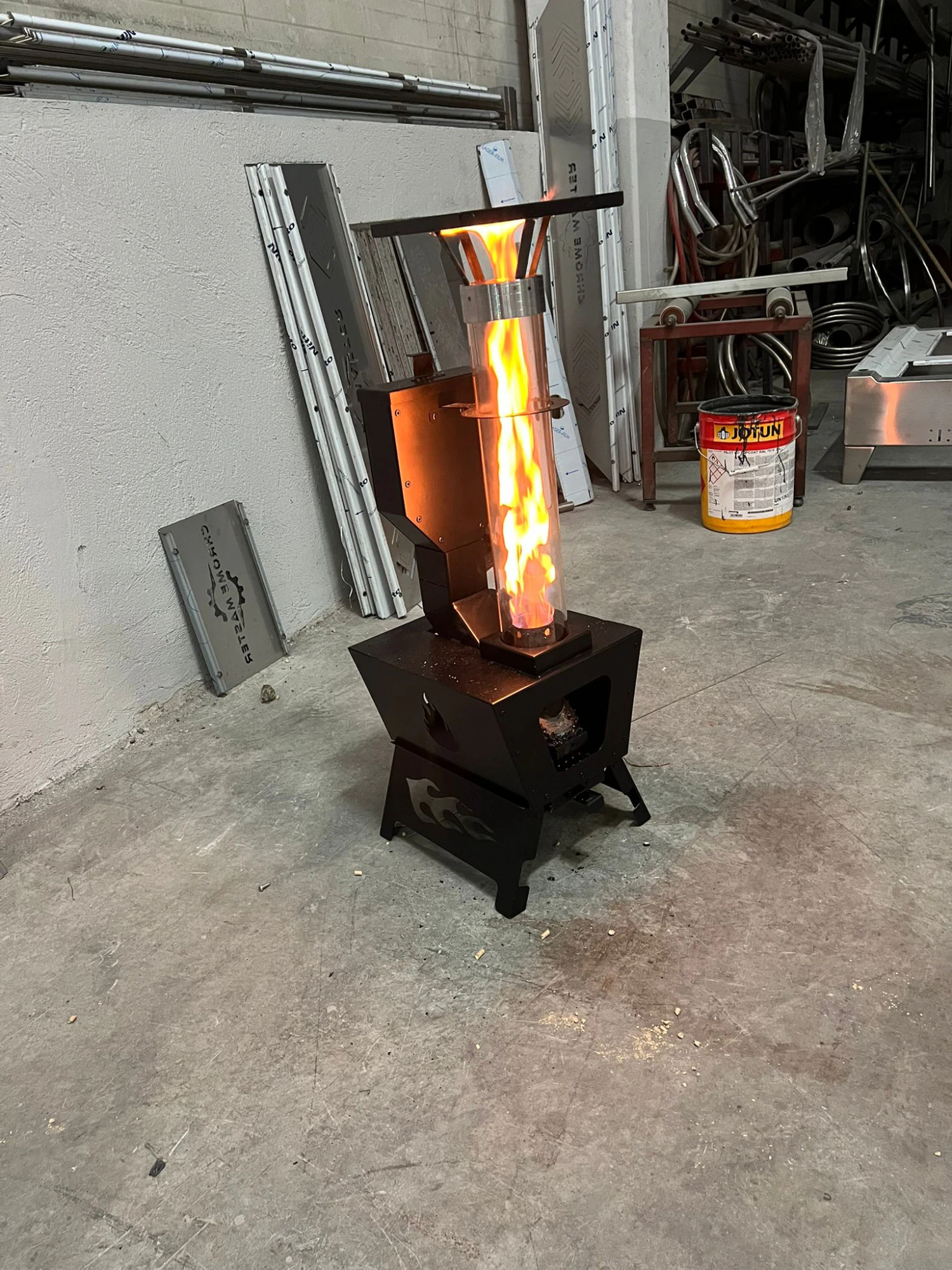 Pellet Stove Production Files CNC-Laser Ready Design DXF-STEP 3D Model .c4d .max .obj .3ds .fbx .stl .blend