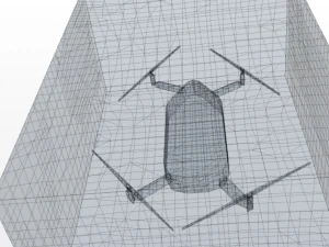 Drone design and simulation 3D Model