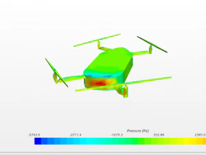 Drone design and simulation 3D Model