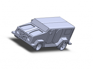 Car basic model Modello 3D