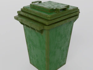 &Ccedil;&ouml;p konteyneri D&uuml;ş&uuml;k Poli 3D Model