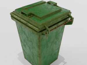 &Ccedil;&ouml;p konteyneri D&uuml;ş&uuml;k Poli 3D Model