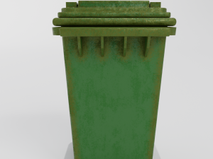 Garbage container Low-poly 3D मॉडल