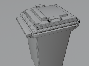Garbage container Low-poly 3D मॉडल