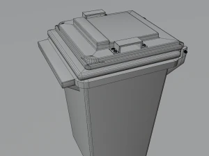 &Ccedil;&ouml;p konteyneri D&uuml;ş&uuml;k Poli 3D Model