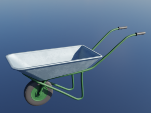 Wheelbarrow garden unicycle Modelo 3D