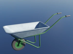 El arabası bah&ccedil;e tek tekerlekli bisikleti 3D Model