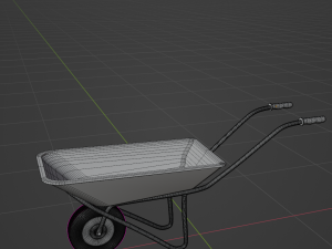 Wheelbarrow garden unicycle 3D 모델
