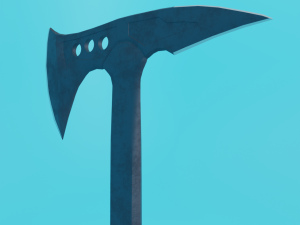 Battle ax tomahawk Low-poly 3D Modell