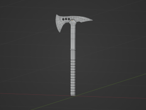 Battle ax tomahawk Low-poly 3D Modell